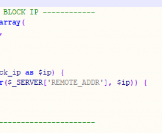 Простий блокувальник ip адрес на сайті за допомогою PHP