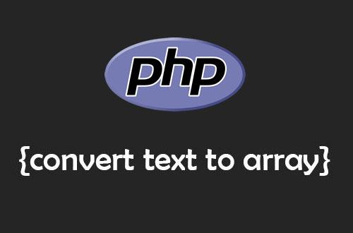 Преобразование строк в массив на PHP